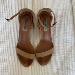Nude Steve Madden Block Heels